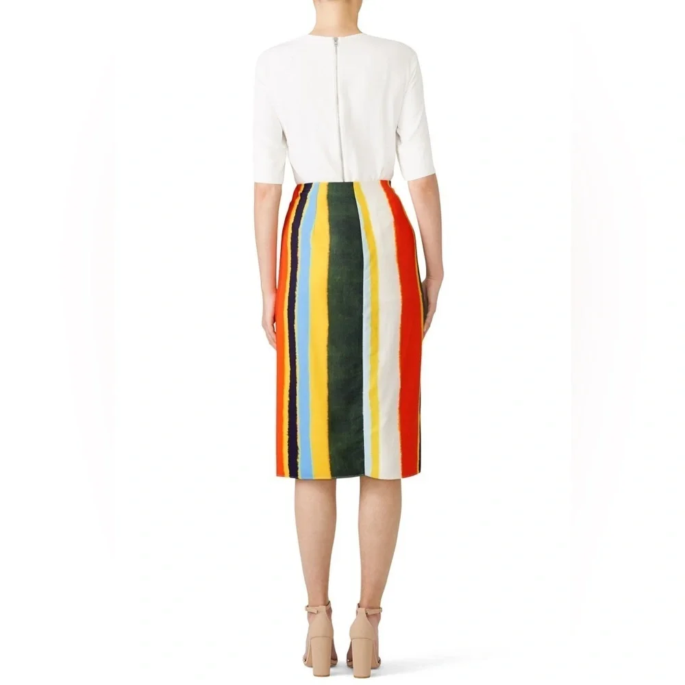 Tory Burch Fiona Balloon Stripe Skirt